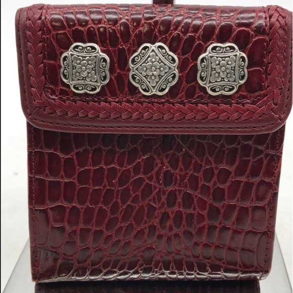 Brighton Embossed Leather Printed Bifold Wallet - Picture 1 of 7
